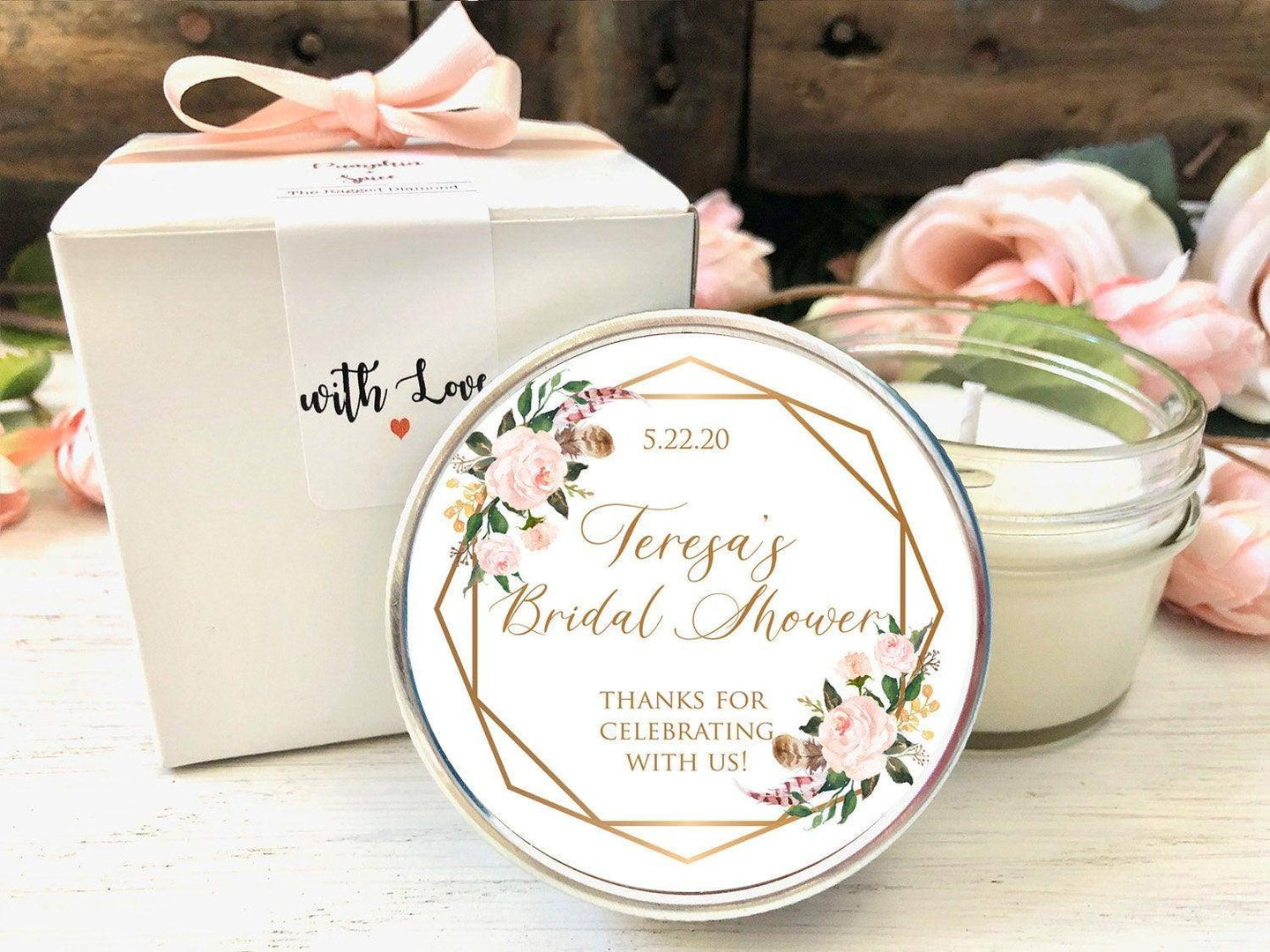 Modern Bridal Shower Favors | Candle Favors candle favors Thegiftgalashop